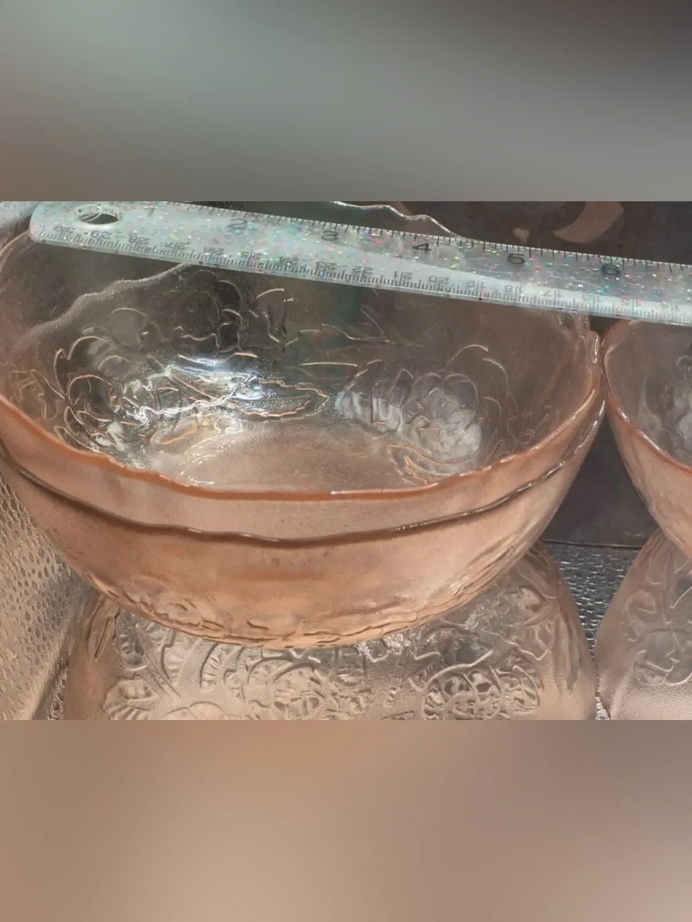 Vintage Pink French Glass Serving Bowl Set - Arcoroc ROSA Rosaline